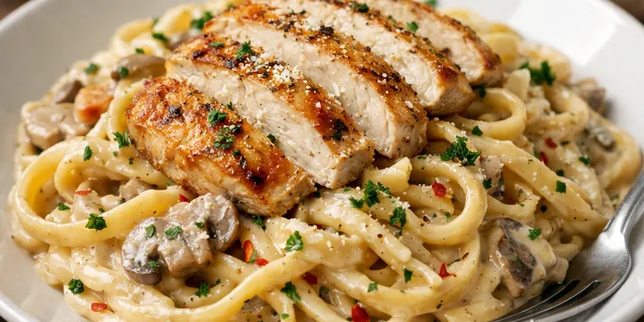 One-Pot Creamy Garlic Parmesan Chicken Pasta (Easy Weeknight Dinner)