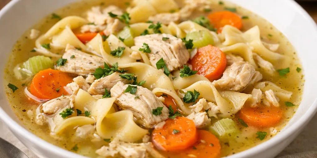 Classic Chicken Noodle Soup (Homestyle, Easy Weeknight Soup)