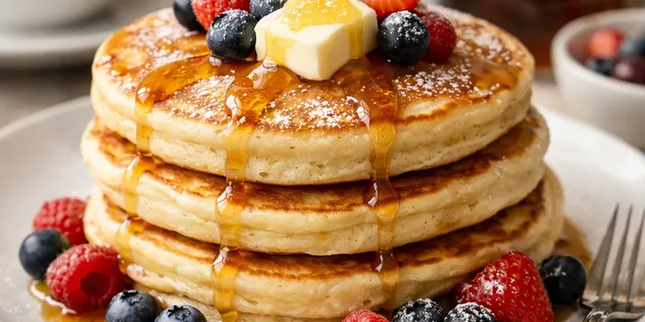 Fluffy Buttermilk Pancakes (Classic Breakfast)