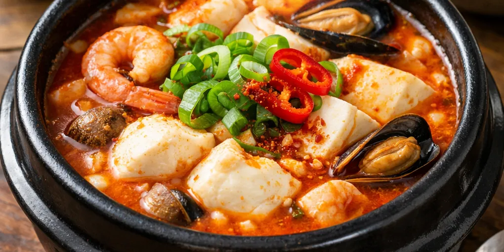 순두부찌개 — 기본 해물 순두부찌개