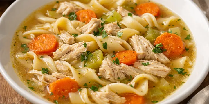 Classic Chicken Noodle Soup (Homestyle)