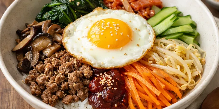 비빔밥 — 집에서 만드는 기본 비빔밥 레시피