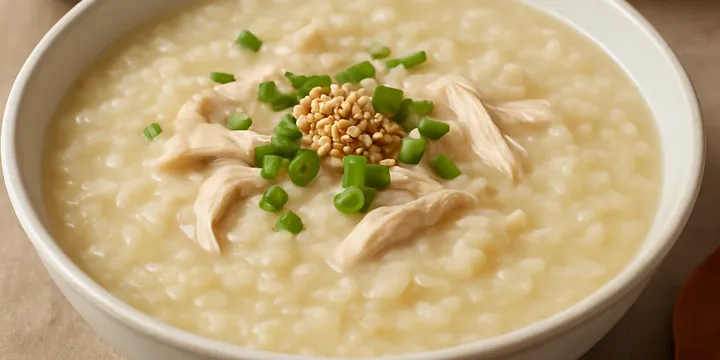 담백한 닭죽 — 집에서 만드는 촉촉한 가정식 닭죽