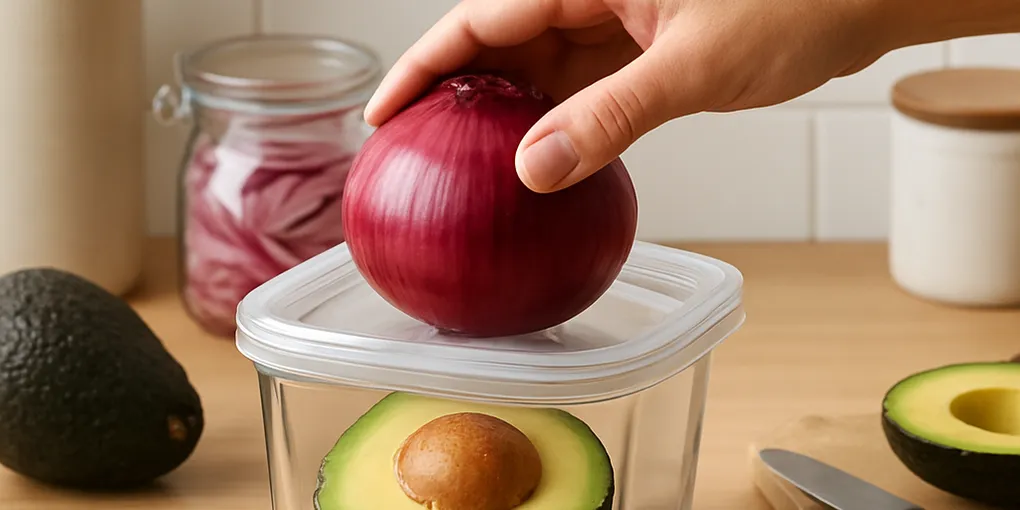 Keep Cut Avocados Green for Days — The Red Onion Airtight-Container Hack