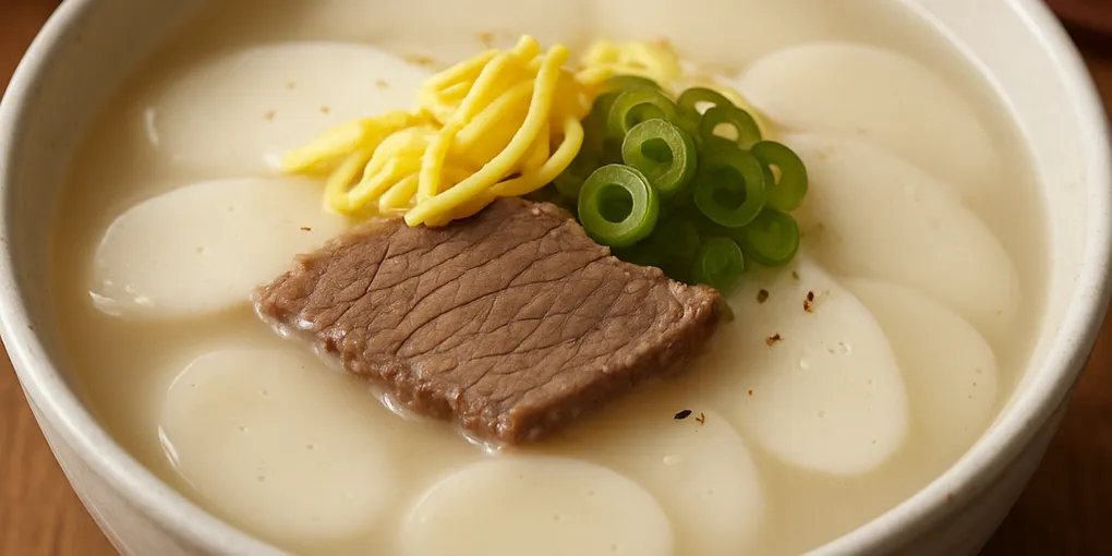 클래식 사골 떡국 — 집에서 간편하게 끓이는 기본 레시피