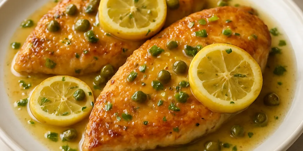 Classic Chicken Piccata (Pan‑Seared with Lemon‑Caper Sauce)