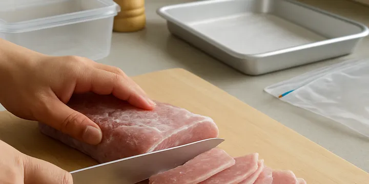 반얼려서 얇게 써는 법 — 고기 슬라이스 혁명