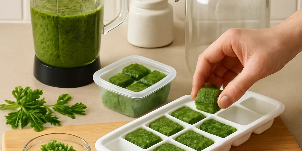 Freeze Herb-Oil Cubes: Instant Flavor Boosters from Fresh Herbs