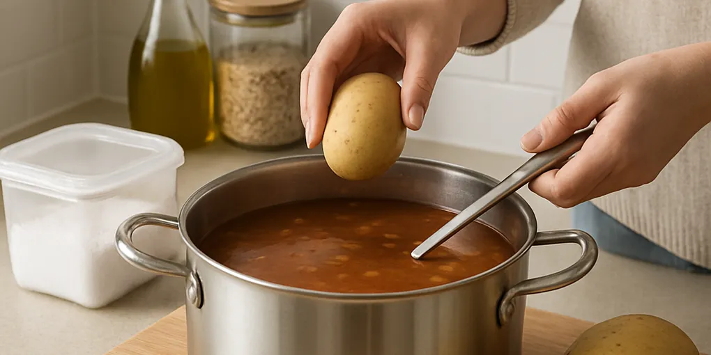 Rescue an Oversalted Soup with a Potato — Fast and Simple