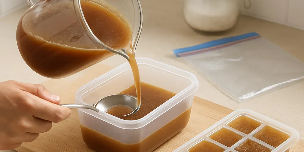 남은 국물·육즙을 감칠맛 큐브로 바꾸는 초간단 보관법