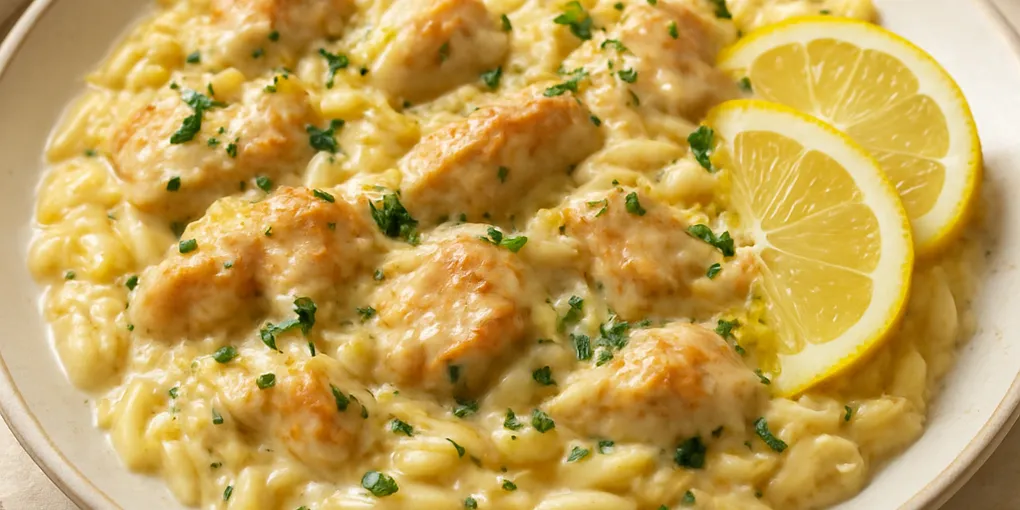 Creamy Lemon Chicken Orzo (One‑Pot Weeknight Dinner)