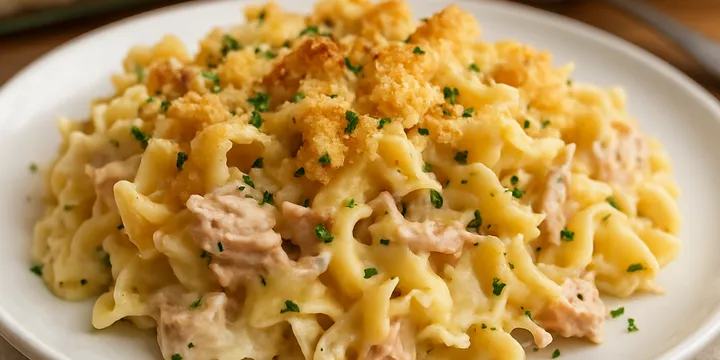Creamy Tuna Noodle Casserole — Classic Weeknight Bake